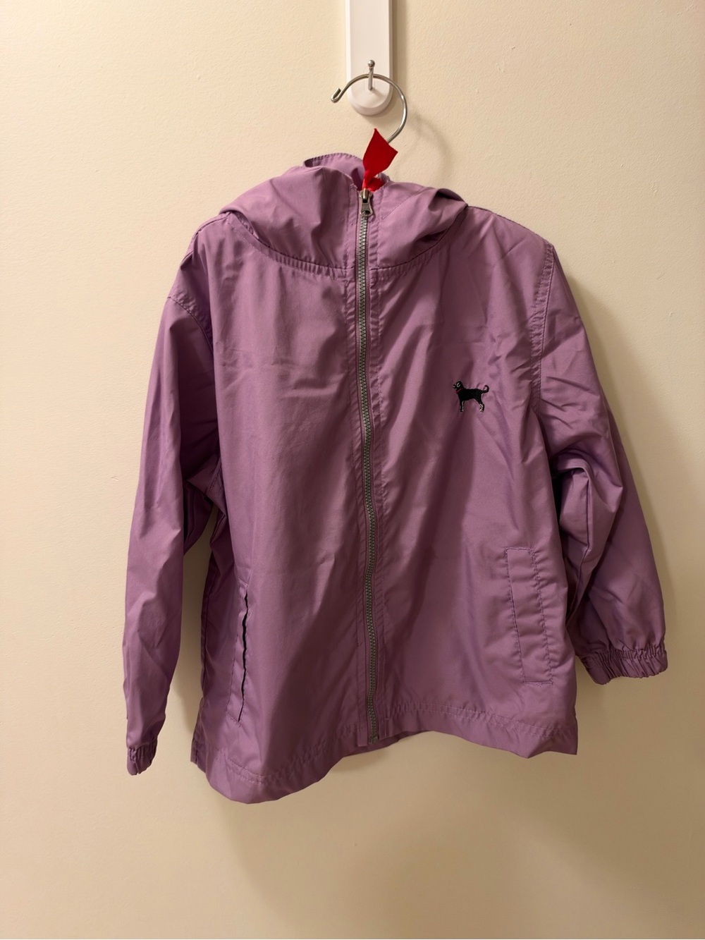 The Black Dog Martha’s Vineyard Kids Purple Hooded Rain Jacket Size 4